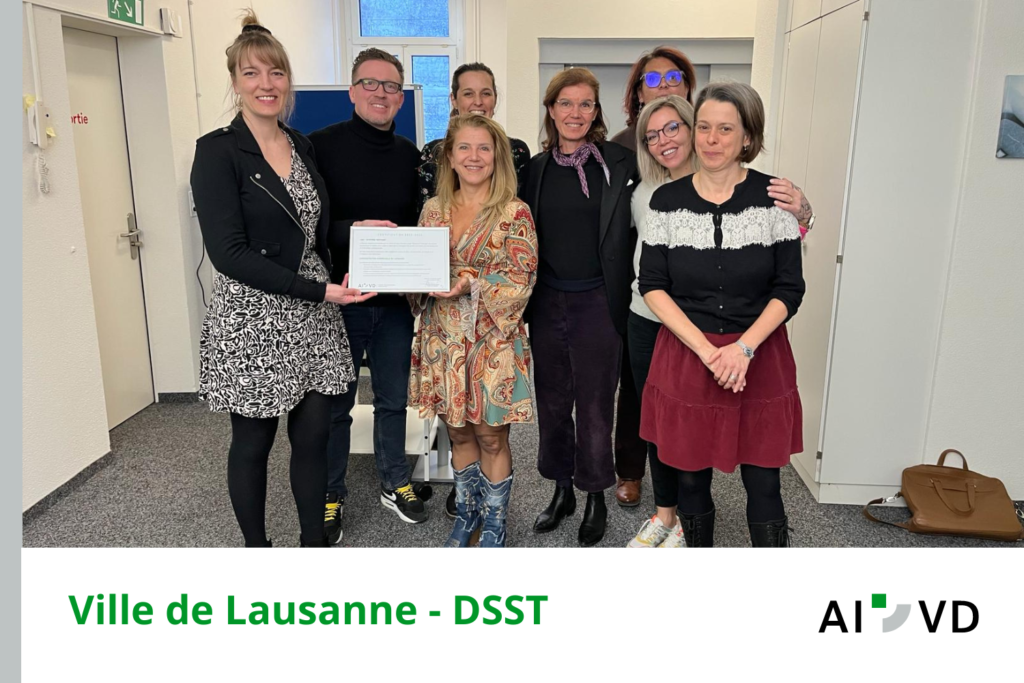 Certification Entreprise partenaire Ville de Lausanne