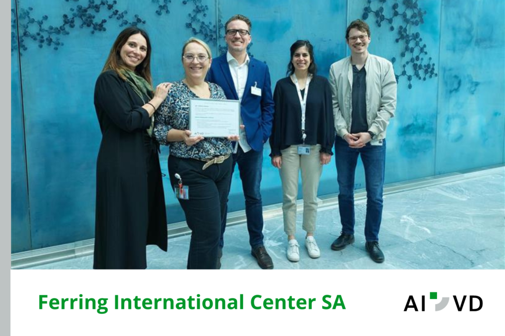 Certification Entreprise partenaire Ferring International Center SA
